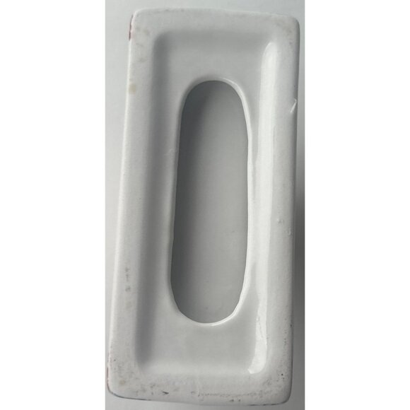 Ceramic Winter Holidays Christmas Tree Napkin Holder and Spoon Holder (READ) - Picture 7 of 16